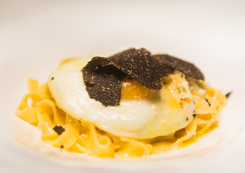 Blog Hand Cut Tagliatelle Truffled Fried Egg Fresh Shaved Tasmanian Truffles Grana