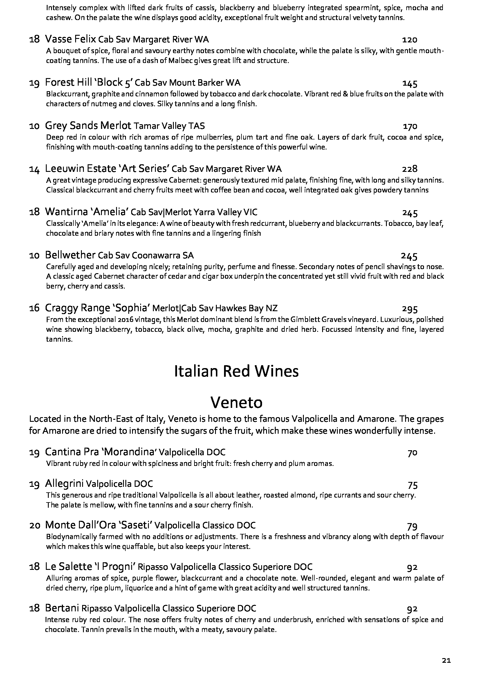 Wine List March 22 21